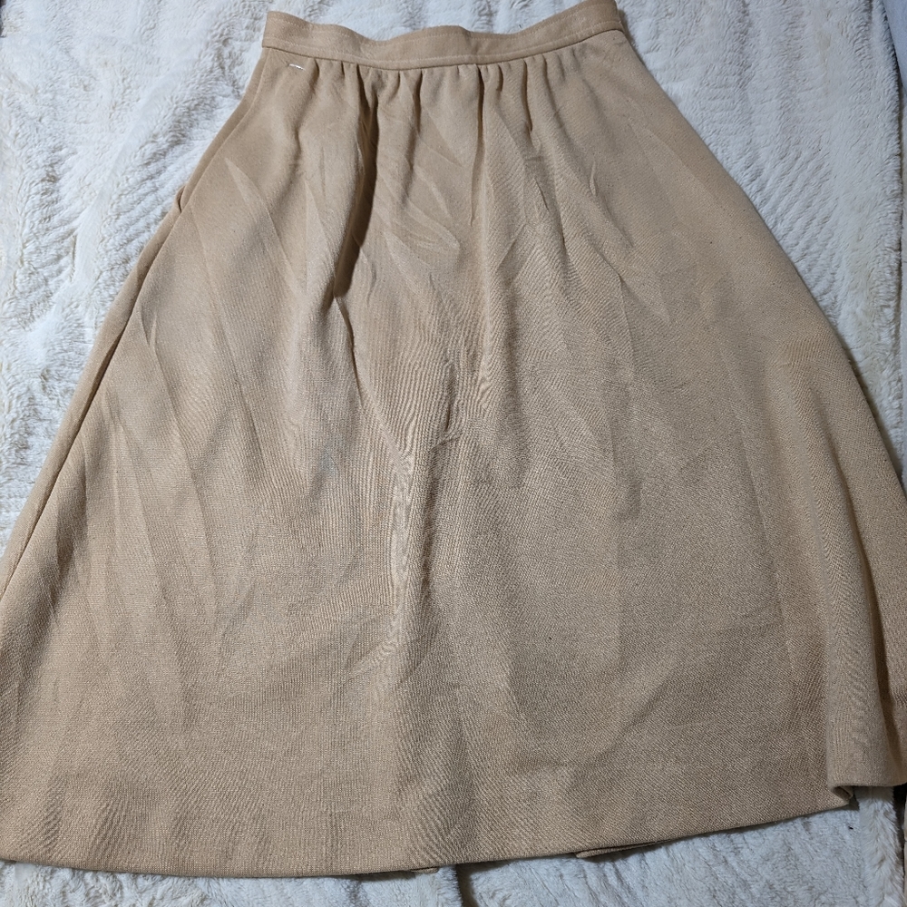 Vintage 70s Pykettes Button Front A-Line Midi Ski… - image 7